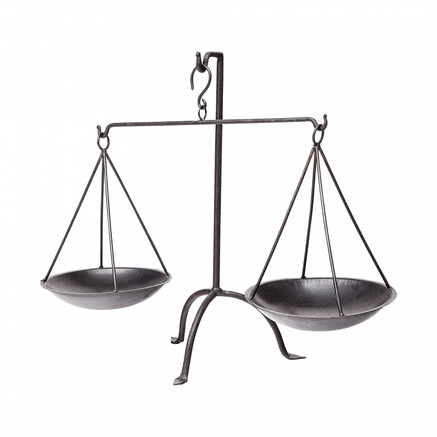 Mercana - Adilah 16L x 10W Black Metal Vintage Inspired Weighing Scale
