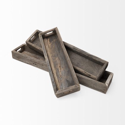 Mercana Vernon Tray - Brown, L30"