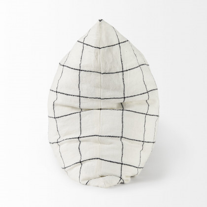 Mercana Suzanne Pillow - White/Black, 22x22