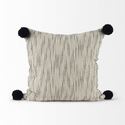 Mercana Krystal Pillow - Cream/Blue, 20x20