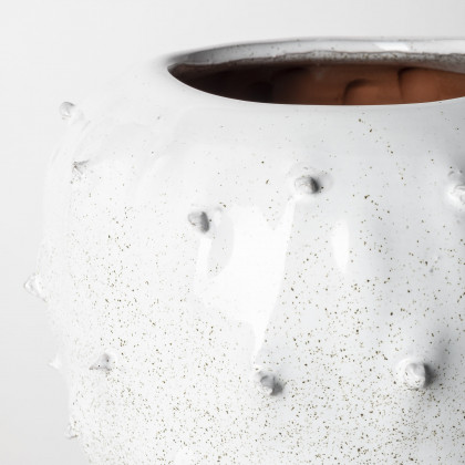 Mercana Julian Vase - White, H11"