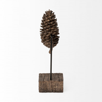 Mercana - Pinterra Object in Brown, Solid Wood