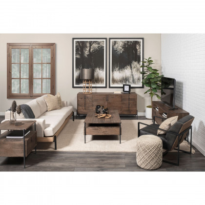 Mercana - Pinterra Object in Brown, Solid Wood