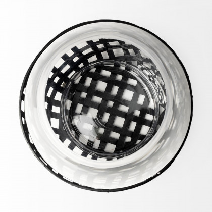 Mercana Reena Candle Holder - Black, H8"