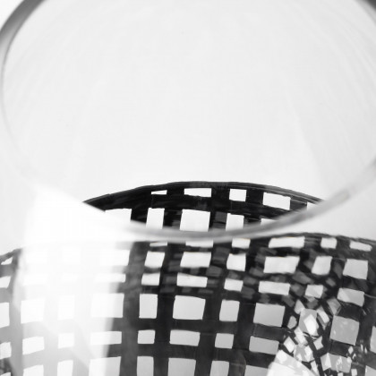 Mercana Reena Candle Holder - Black, H8"