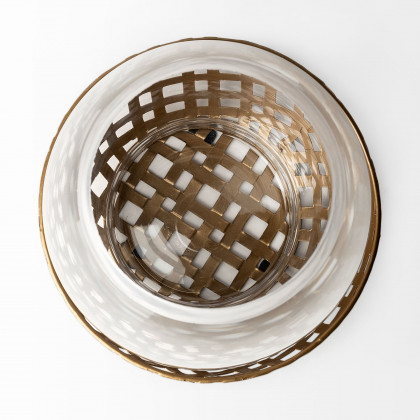 Mercana Reena Candle Holder - Gold, H8"