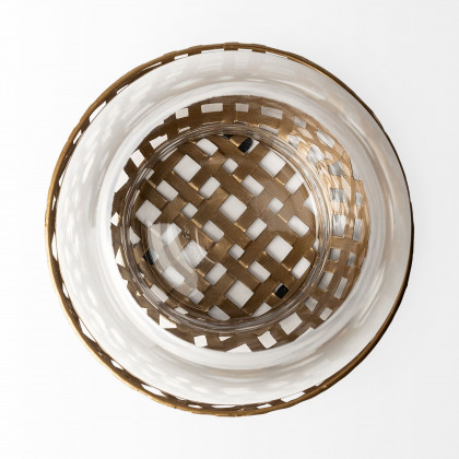 Mercana Reena Candle Holder - Gold, H10"