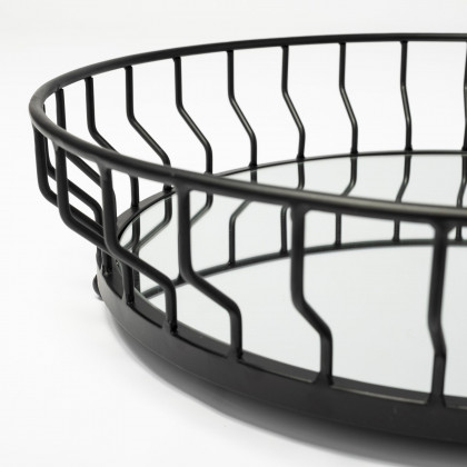 Mercana - Helena Tray in Black, Metal