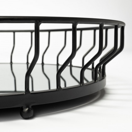 Mercana - Helena Tray in Black, Metal
