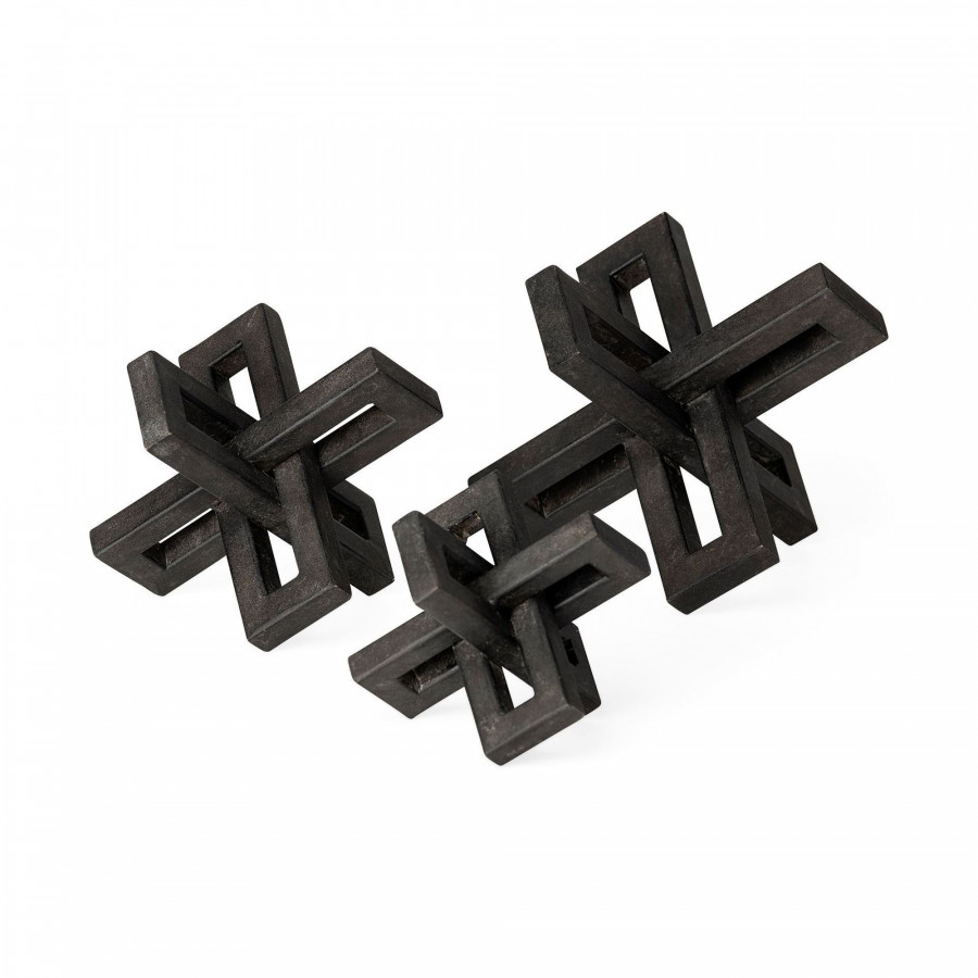 Mercana - Aleph Black Metal Small Medium Large Jacks (Set of 3)
