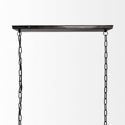 Mercana - Josie Natural Wood Chassis Six Light Chandelier