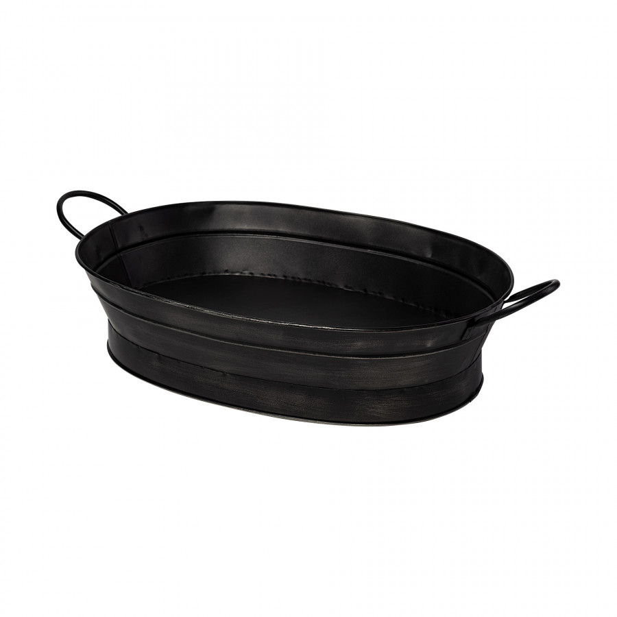 Mercana - Reno Basket in Black, Metal