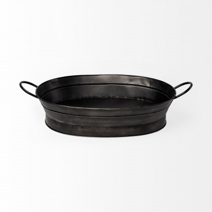 Mercana - Reno Basket in Black, Metal
