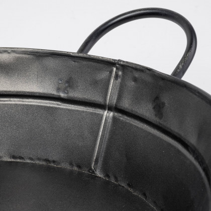 Mercana - Reno Basket in Black, Metal