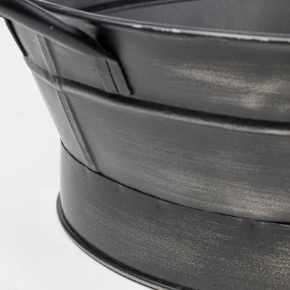 Mercana - Reno Basket in Black, Metal