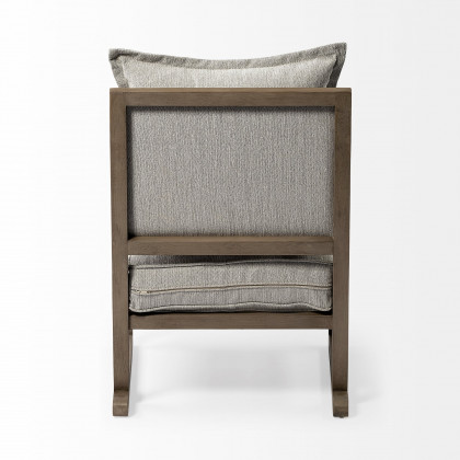 Mercana - Sherlock Accent Chair in Brown/Gray, Wood