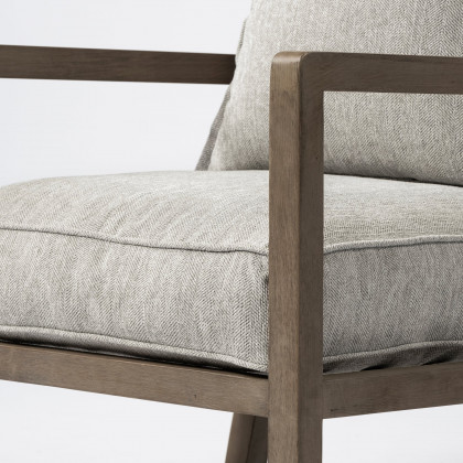 Mercana - Sherlock Accent Chair in Brown/Gray, Wood