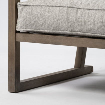 Mercana - Sherlock Accent Chair in Brown/Gray, Wood