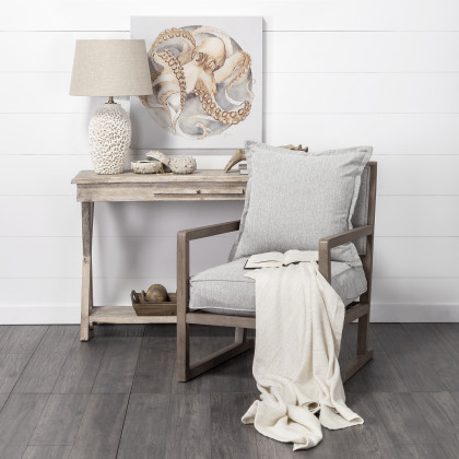 Mercana - Sherlock Accent Chair in Brown/Gray, Wood