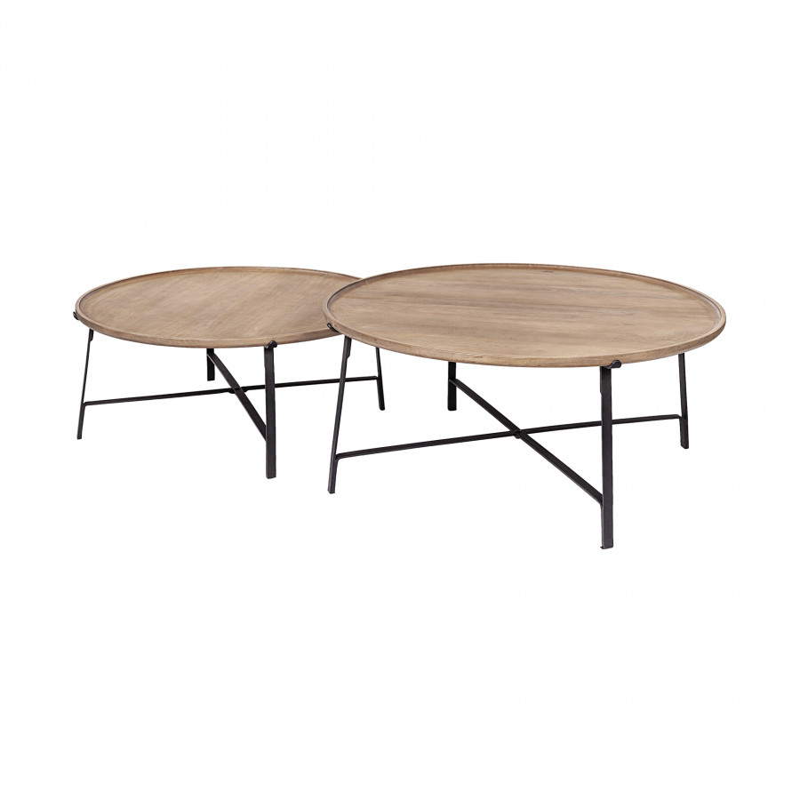 Mercana - Helios Coffee Table in Brown, Solid Wood