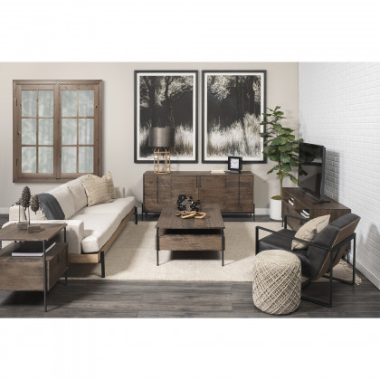 Mercana - Glenn Sideboard in Brown, Solid Wood
