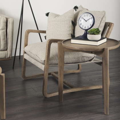 Mercana - Cleaver Accent Table in Brown, Solid Wood