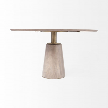 Mercana Maxwell Round Dining Table - Brown