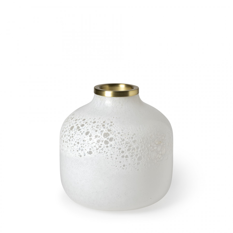 Mercana - Pearl Vase in White, Resin