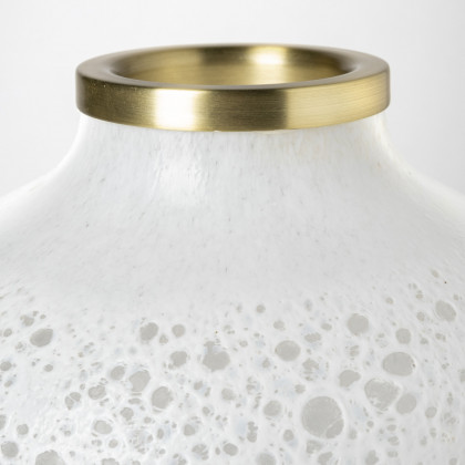 Mercana - Pearl Vase in White, Resin