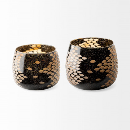 Mercana Mojave Large Vase - Black, Glass
