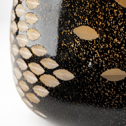Mercana Mojave Large Vase - Black, Glass