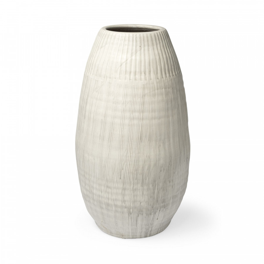 Mercana - Reyan Ceramic Striped Vase