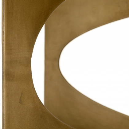 Mercana Reinhold Oval Coffee Table - Gold, Metal