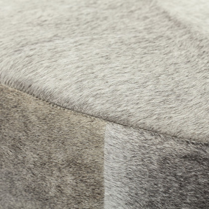 Mercana Zahavi Round Ottoman - Gray