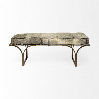 Mercana Jessie Bench - White/Gray