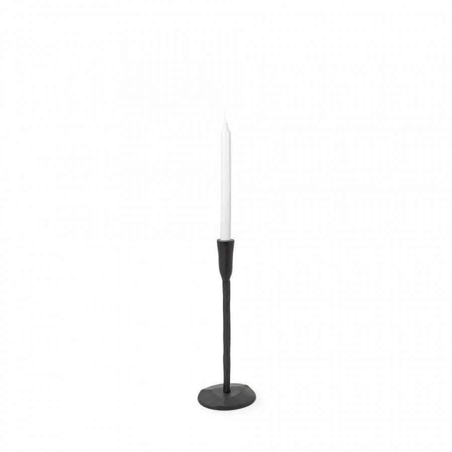 Mercana Levit Candle Holder - Black, H14"