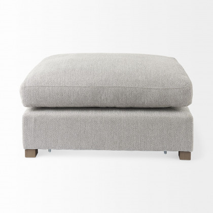 Mercana Valence Small Ottoman Sectional Elements - Light Gray