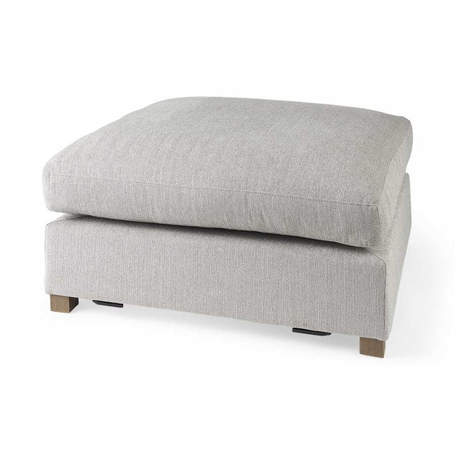 Mercana Valence Large Ottoman Sectional Elements - Light Gray