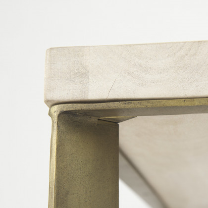 Mercana Faye Square Coffee Table - Beige, Wood