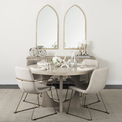 Mercana Liesl Dining Table - Gray, Wood