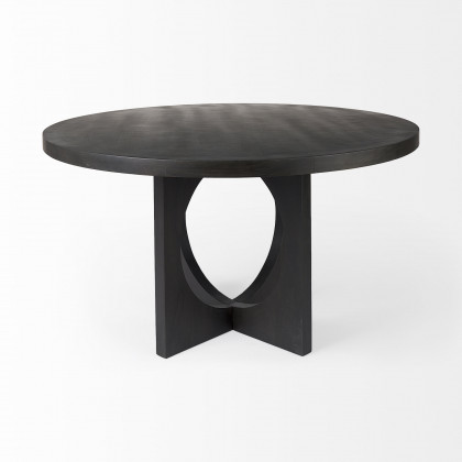 Mercana Liesl Dining Table - Black, Wood