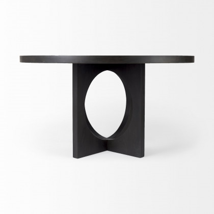 Mercana Liesl Dining Table - Black, Wood