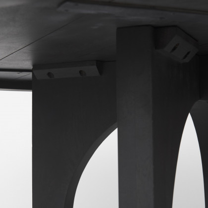 Mercana Liesl Dining Table - Black, Wood
