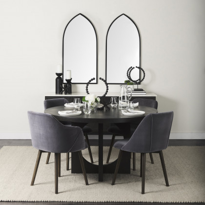 Mercana Liesl Dining Table - Black, Wood