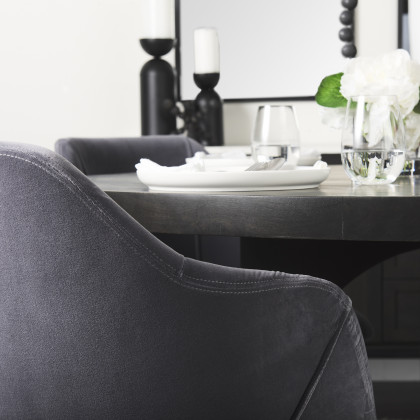 Mercana Liesl Dining Table - Black, Wood
