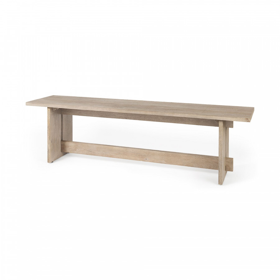 Mercana Aida Bench - Light Gray