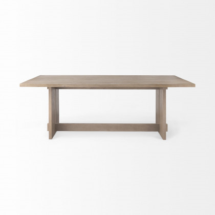 Mercana Aida Dining Table - Light Gray, Wood
