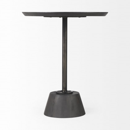 Mercana Maxwell Round End Table - Black