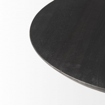 Mercana Maxwell Round End Table - Black