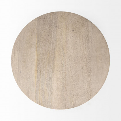 Mercana Maxwell Round End Table - Light Brown
